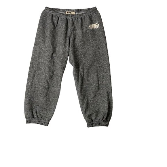 Roots Canada Women Heathered Gray Spellout Beaver Joggers Sweatpants Sz Small - Picture 1 of 5